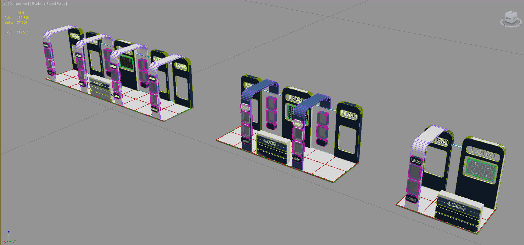 Exhibition Stand - ST0012 3D model_5