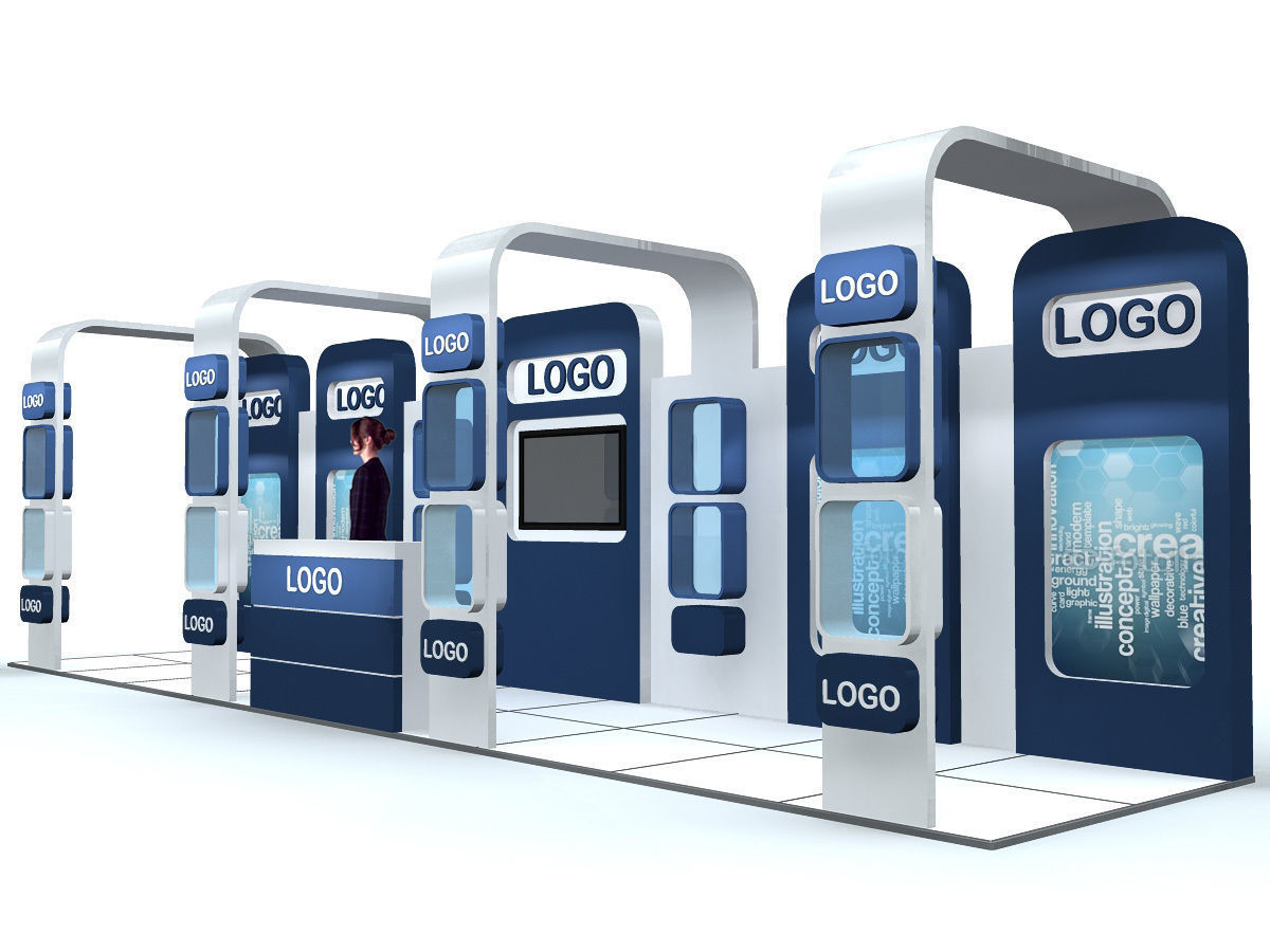 Exhibition Stand - ST0012 3D model_4