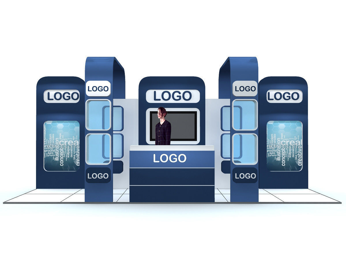 Exhibition Stand - ST0012 3D model_1