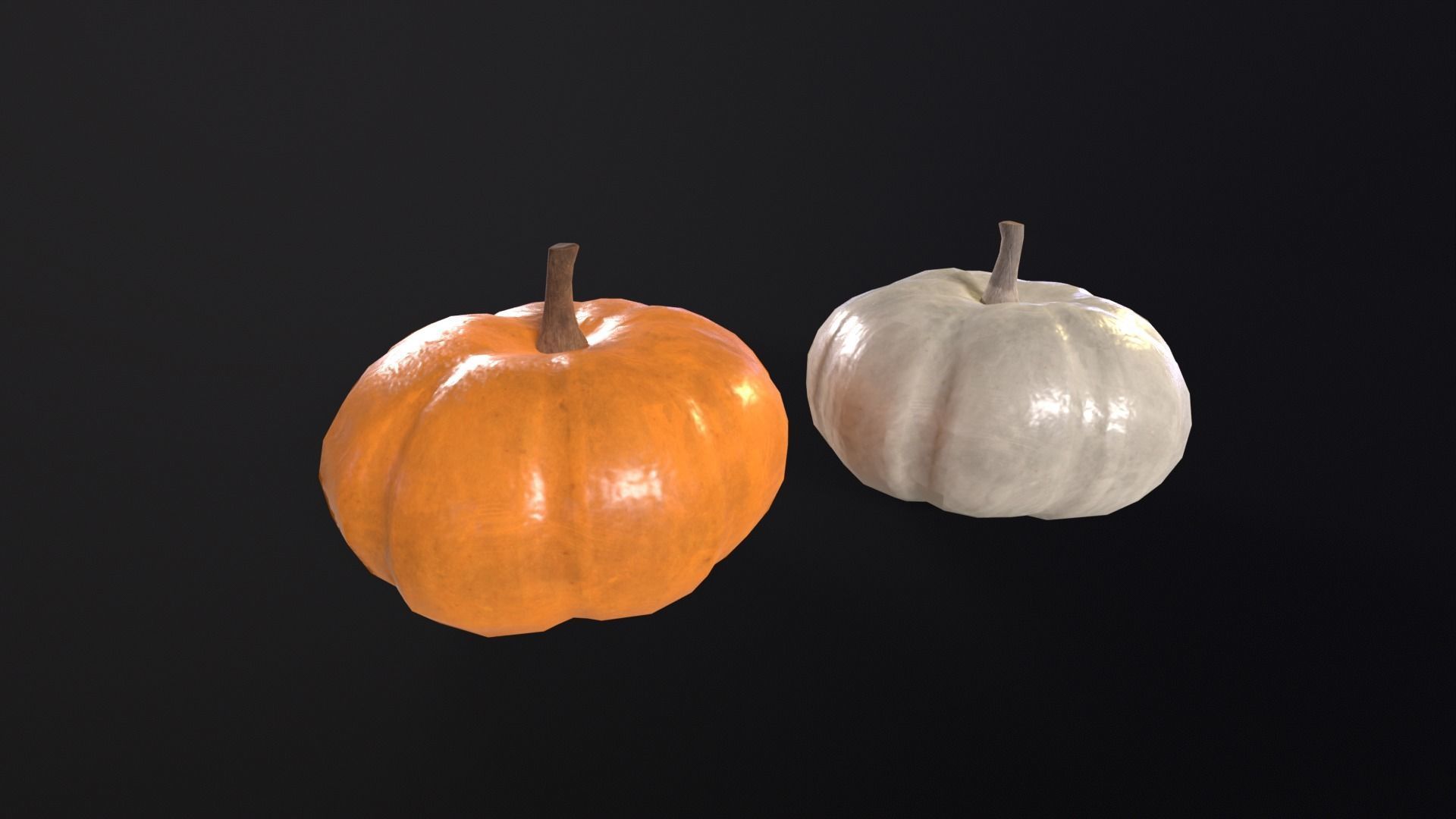 Baby Boo Pumpkins Low-poly 3D model_12