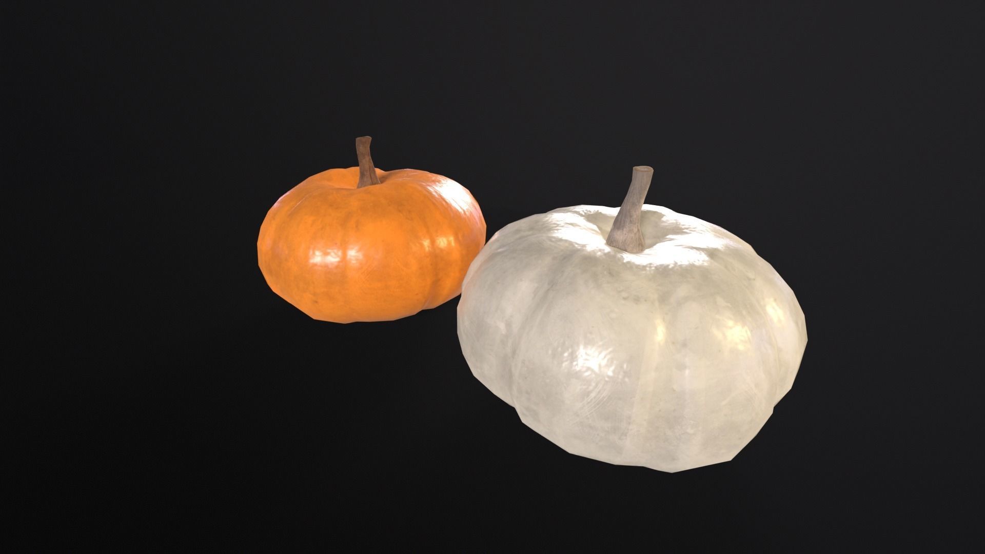 Baby Boo Pumpkins Low-poly 3D model_16
