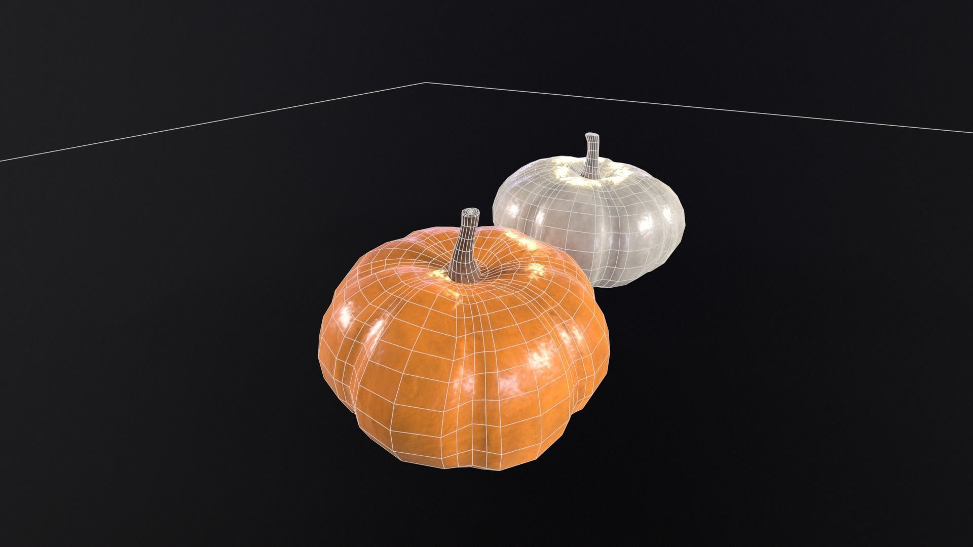 Baby Boo Pumpkins Low-poly 3D model_11
