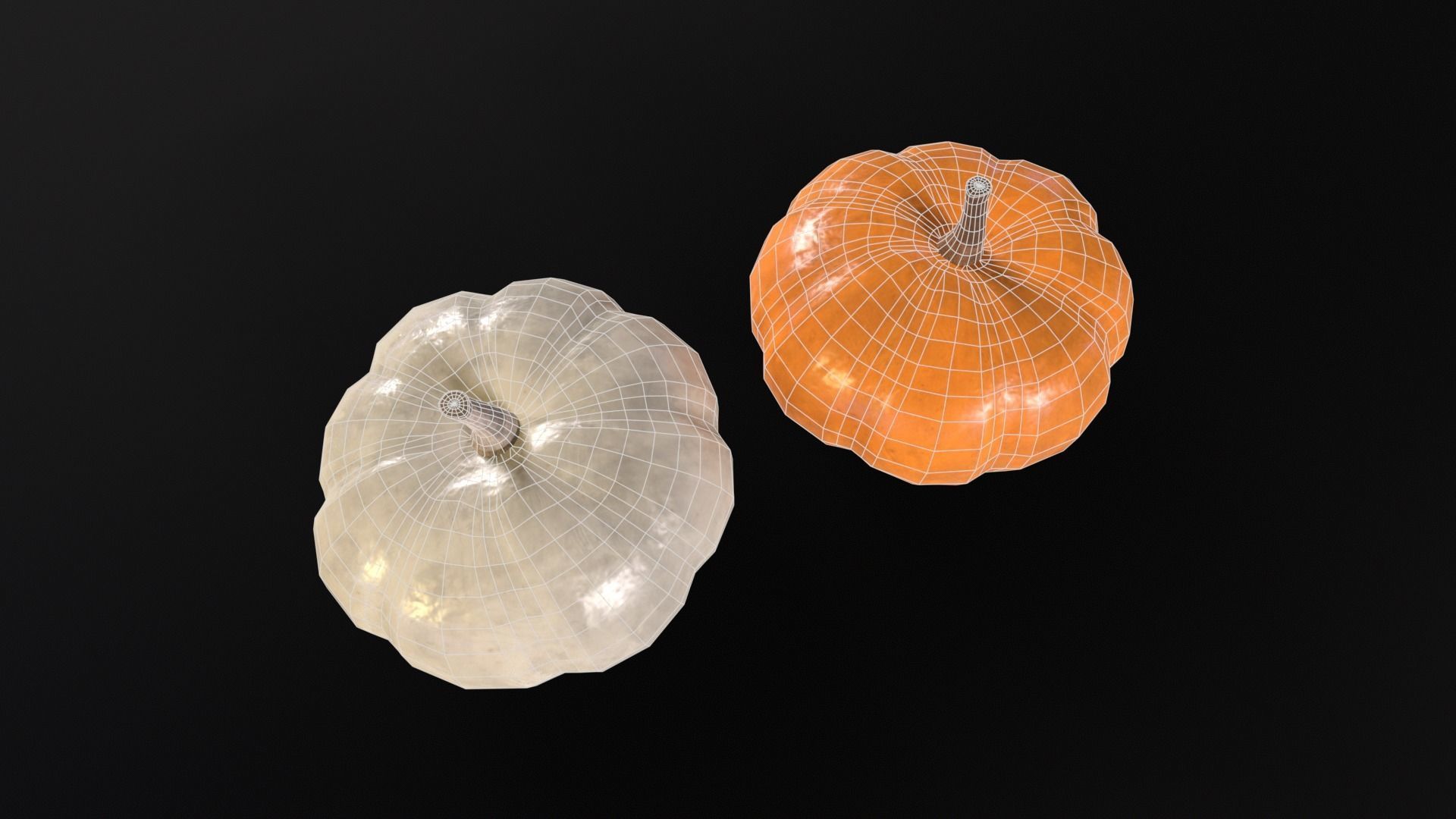 Baby Boo Pumpkins Low-poly 3D model_21