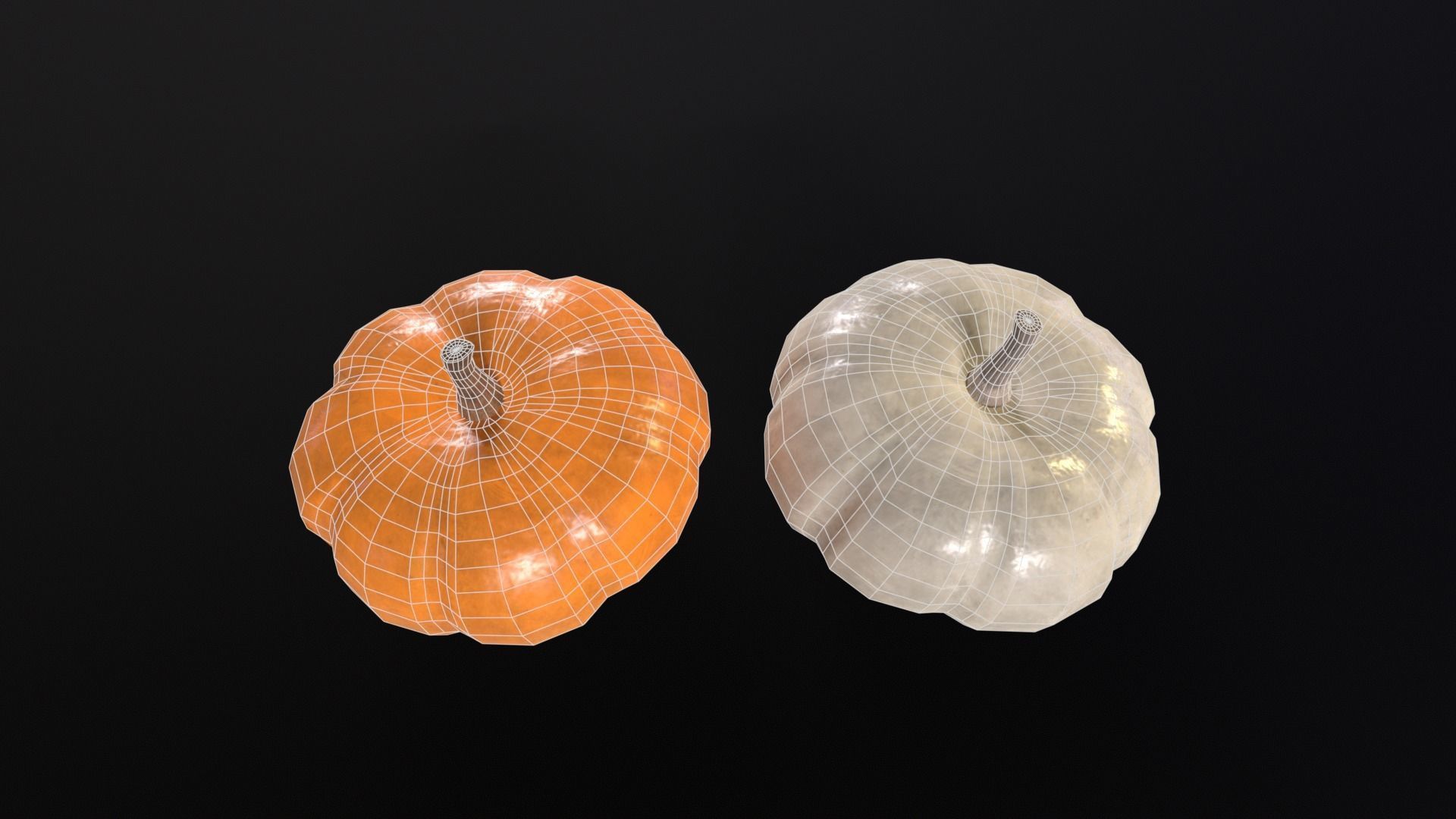 Baby Boo Pumpkins Low-poly 3D model_15