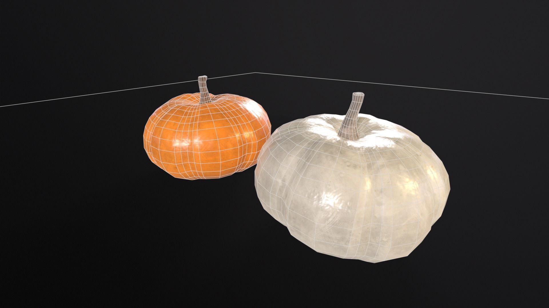 Baby Boo Pumpkins Low-poly 3D model_17