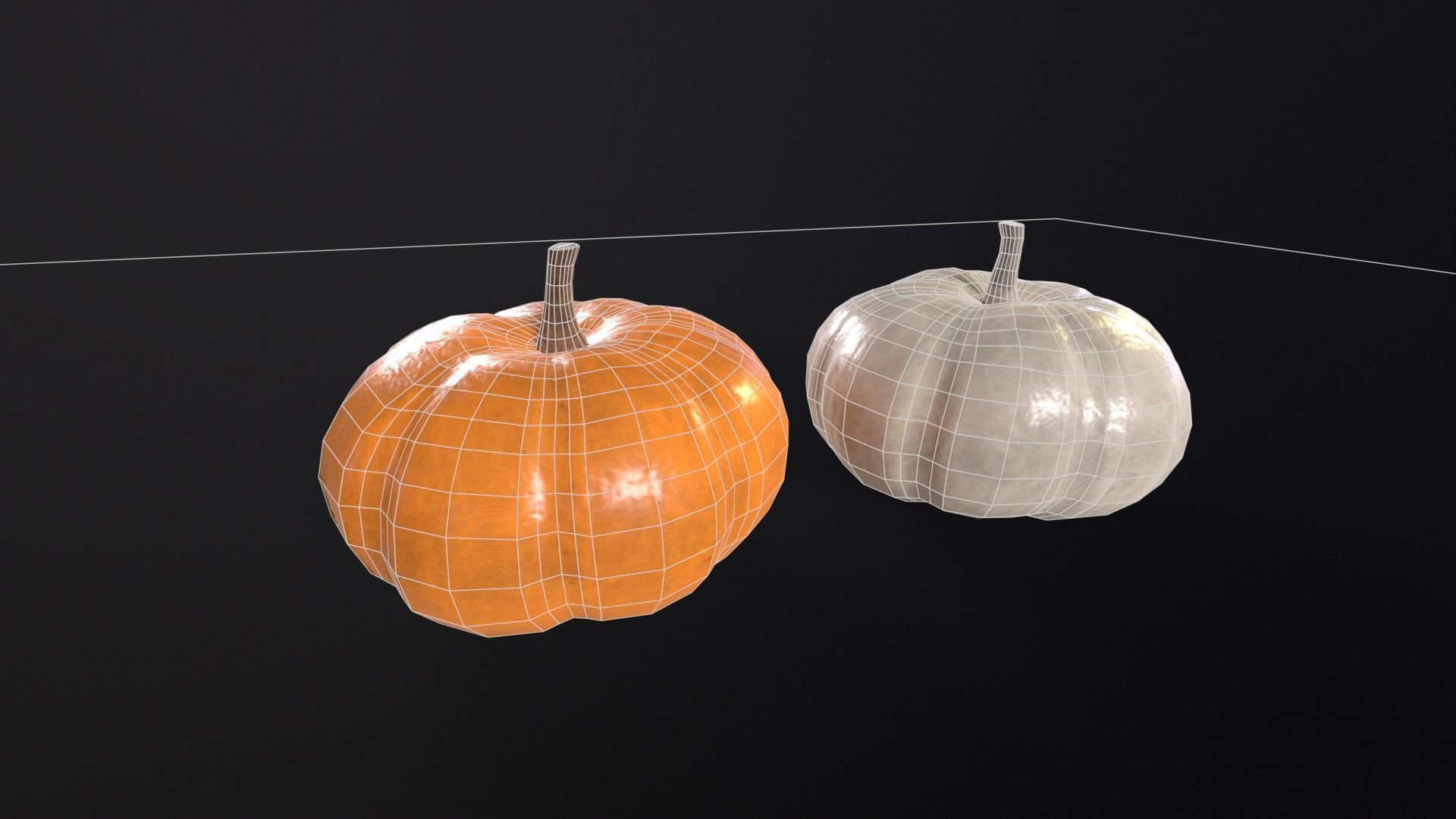 Baby Boo Pumpkins Low-poly 3D model_13