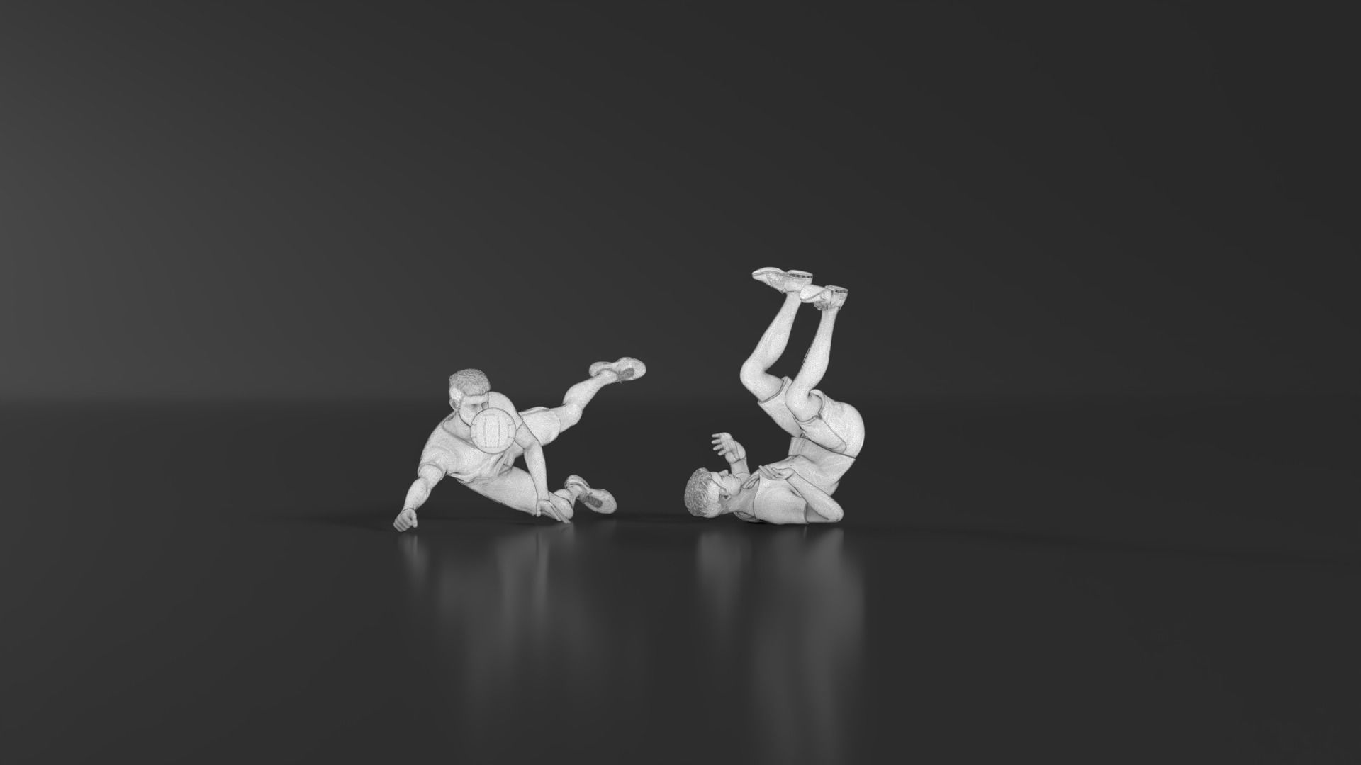 volleyball Man 47 figure Set 01 3D print model_23