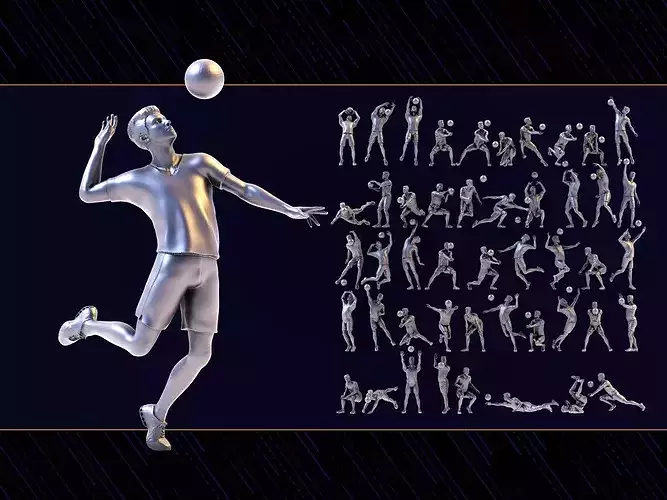 volleyball Man 47 figure Set 01