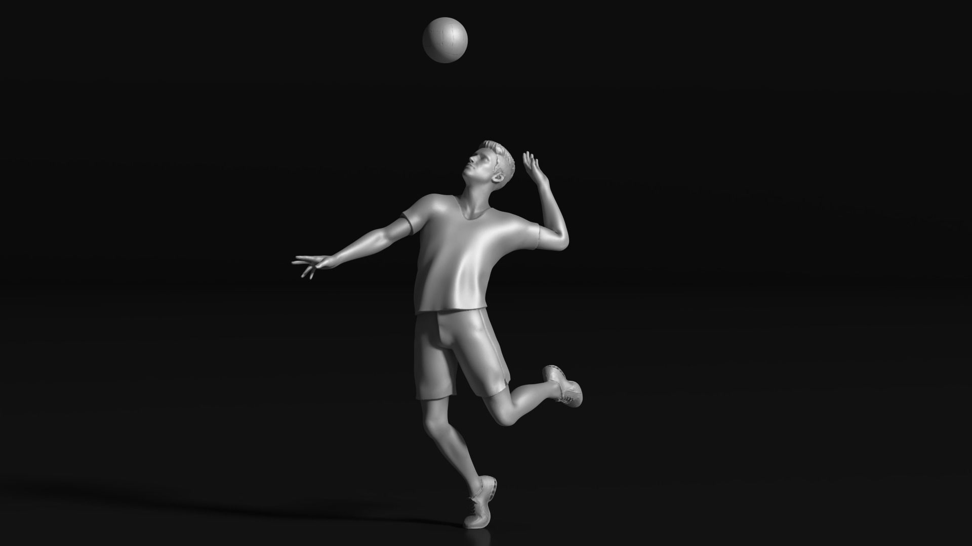 volleyball Man 47 figure Set 01 3D print model_12