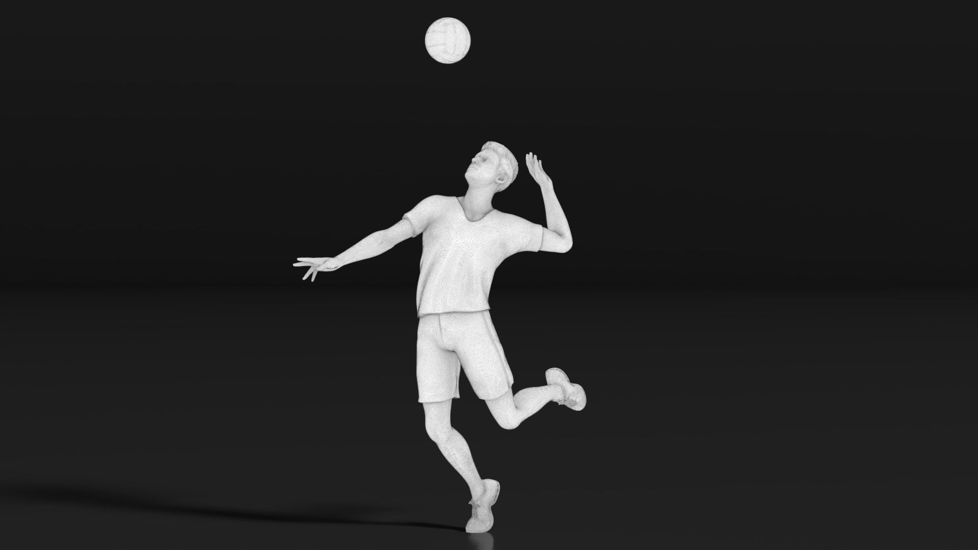 volleyball Man 47 figure Set 01 3D print model_24