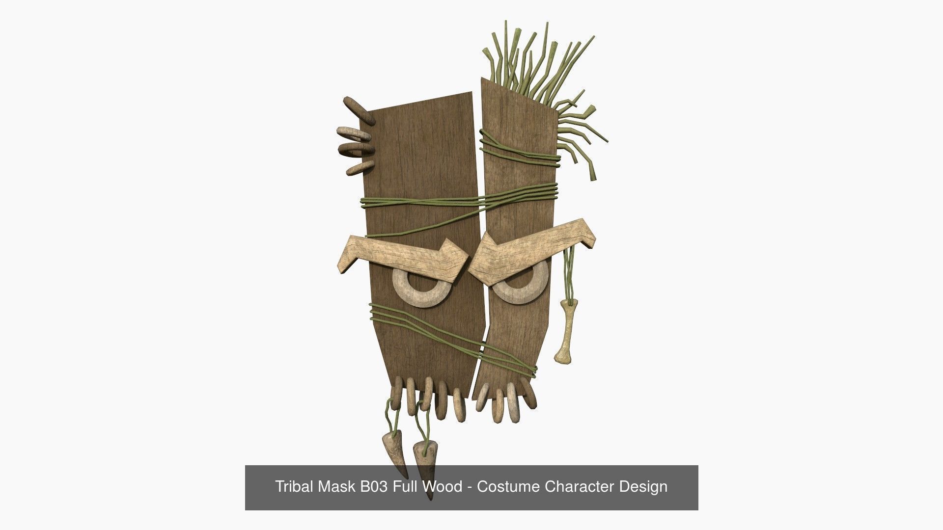 10 Tribal Masks B Collection - Costume Character Design _3