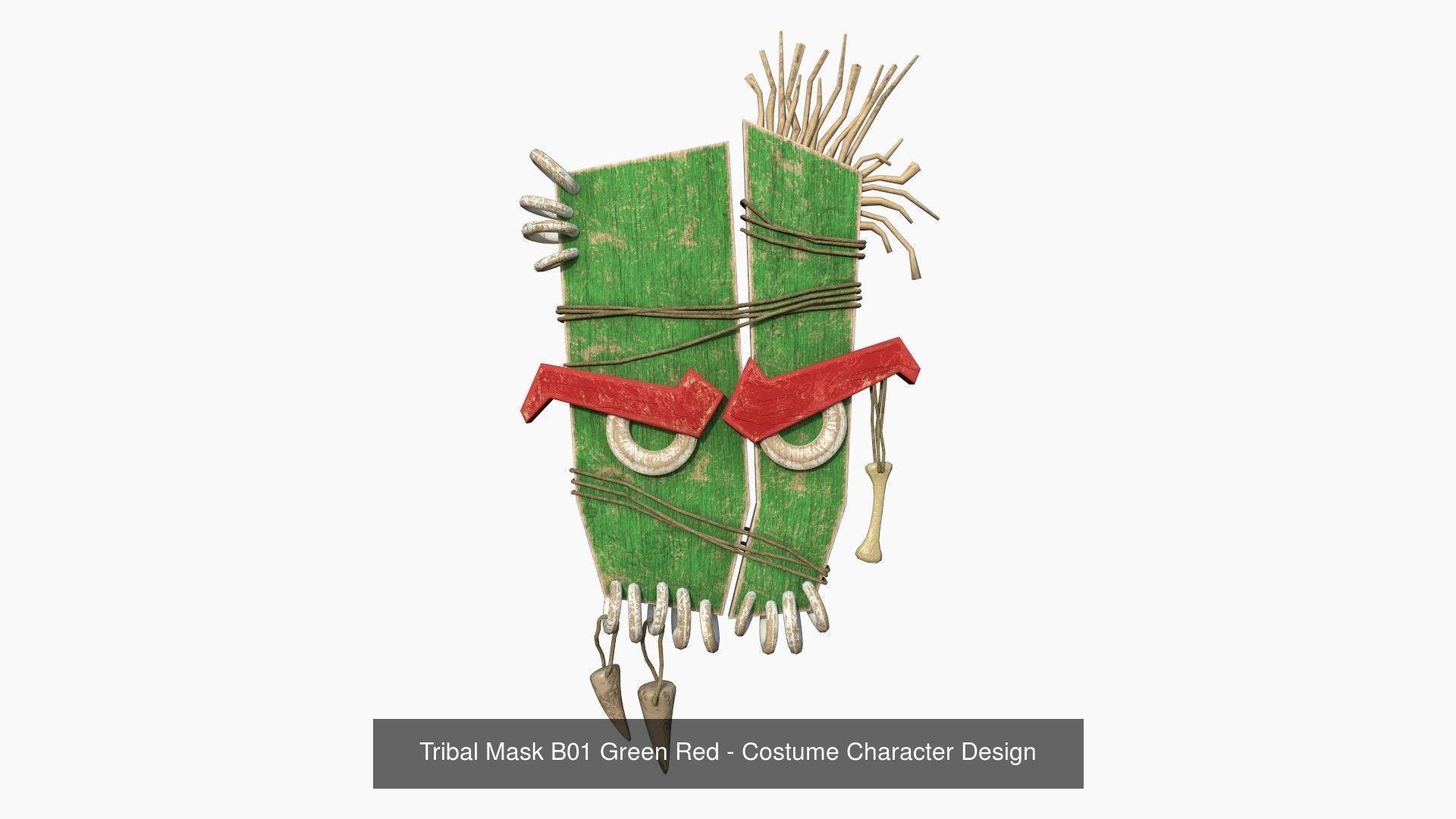 10 Tribal Masks B Collection - Costume Character Design _1