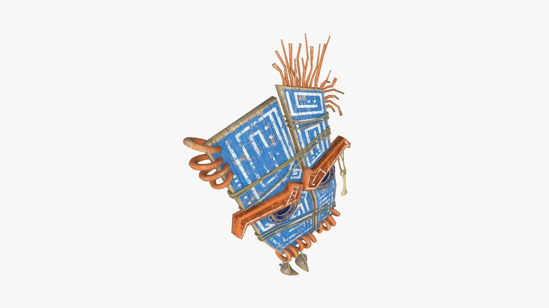 10 Tribal Masks B Collection - Costume Character Design _65