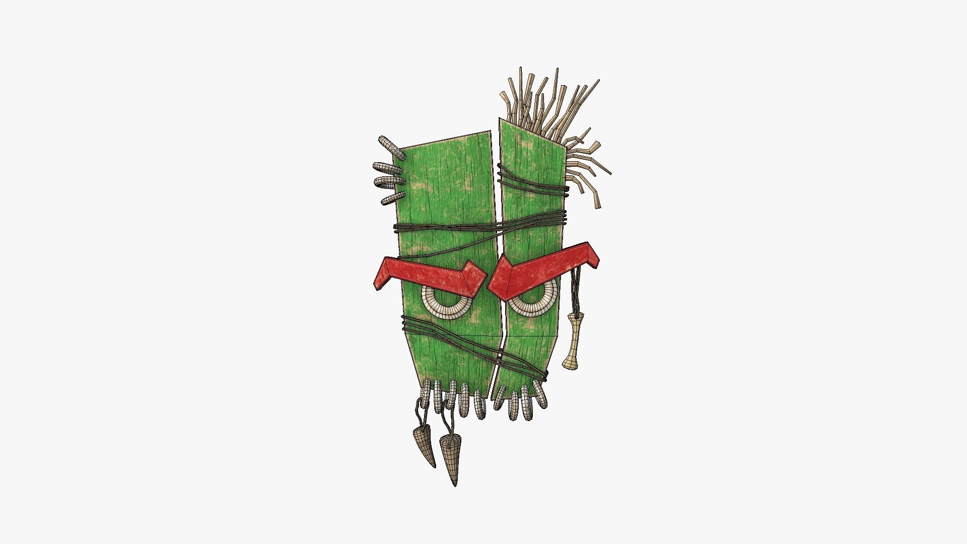 10 Tribal Masks B Collection - Costume Character Design _36