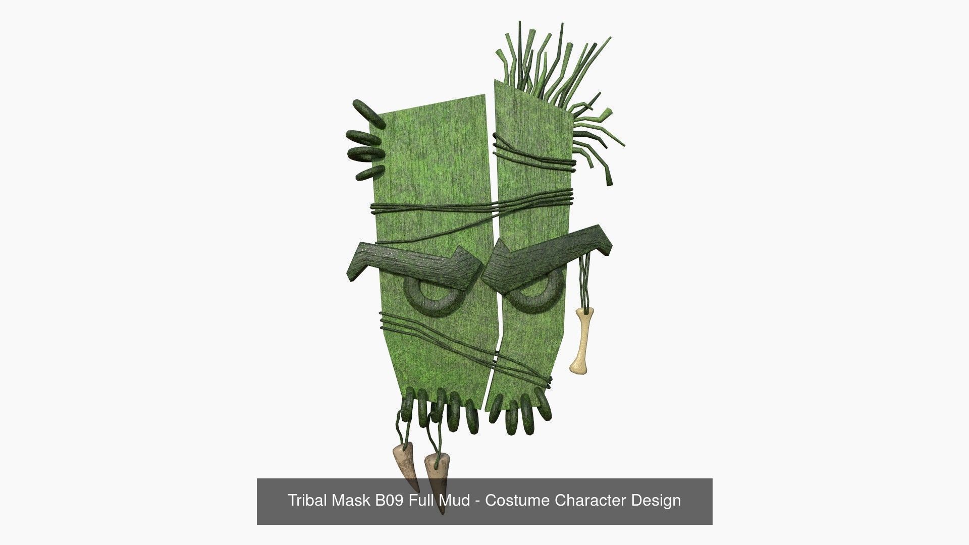 10 Tribal Masks B Collection - Costume Character Design _9