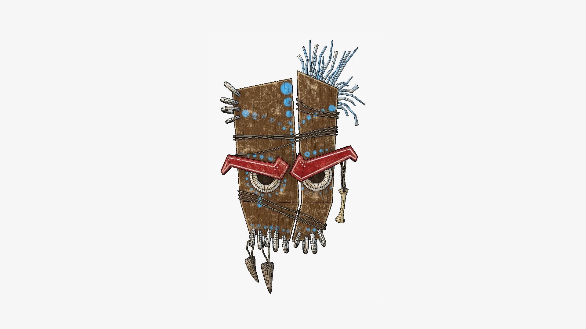 10 Tribal Masks B Collection - Costume Character Design _52
