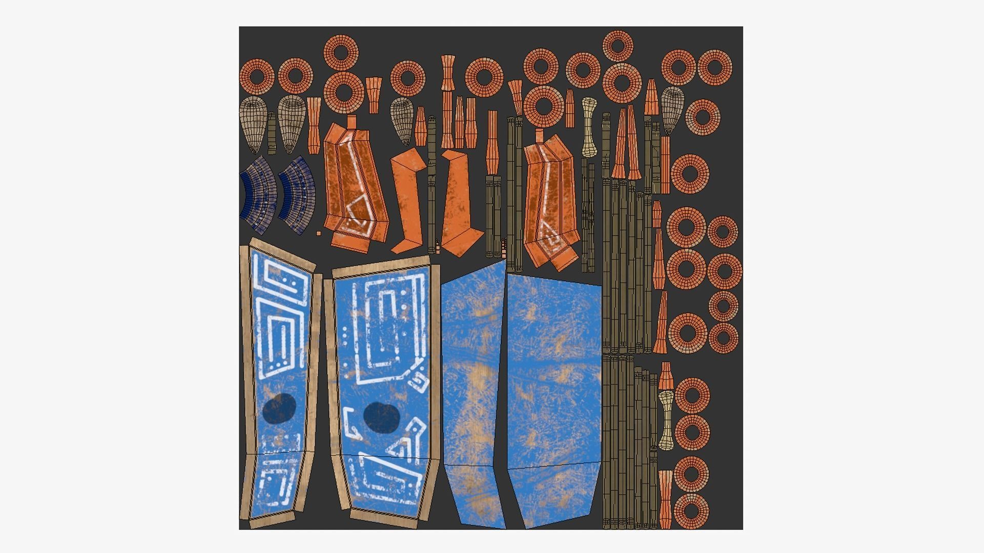 10 Tribal Masks B Collection - Costume Character Design _77