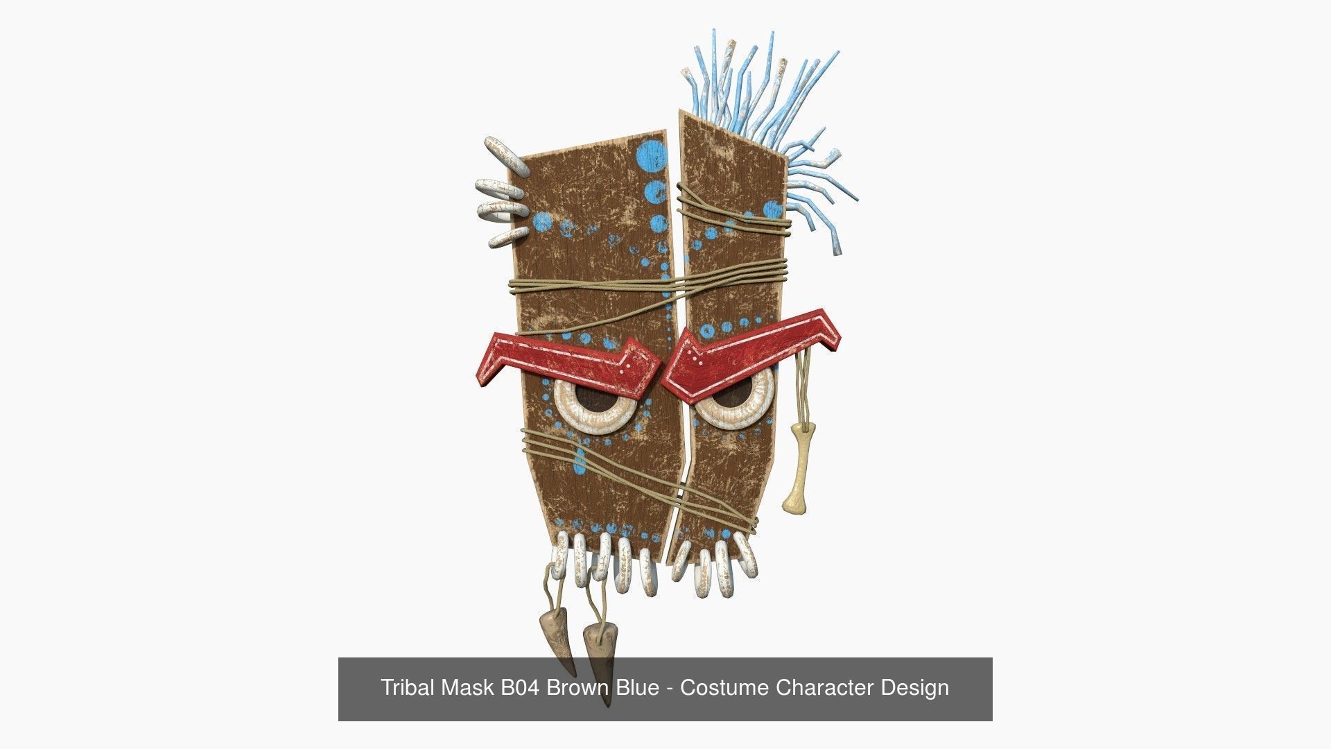10 Tribal Masks B Collection - Costume Character Design _4