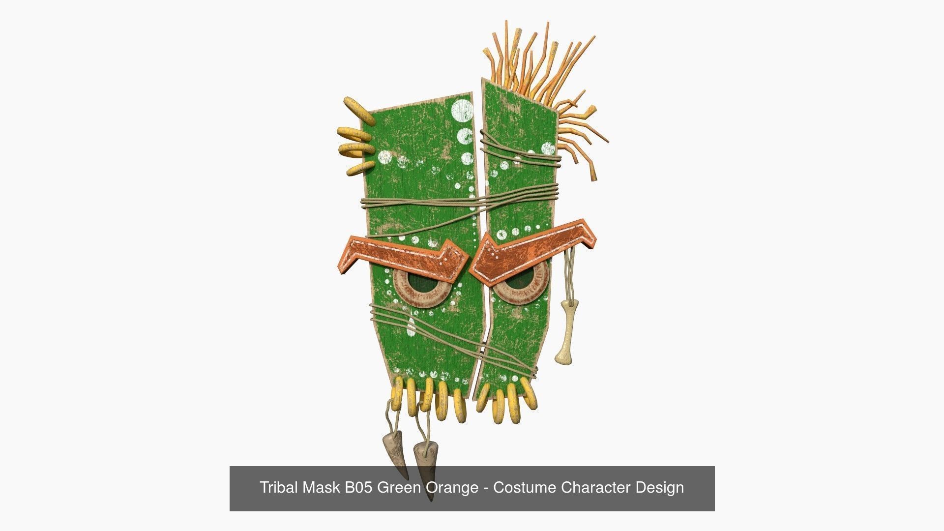 10 Tribal Masks B Collection - Costume Character Design _5