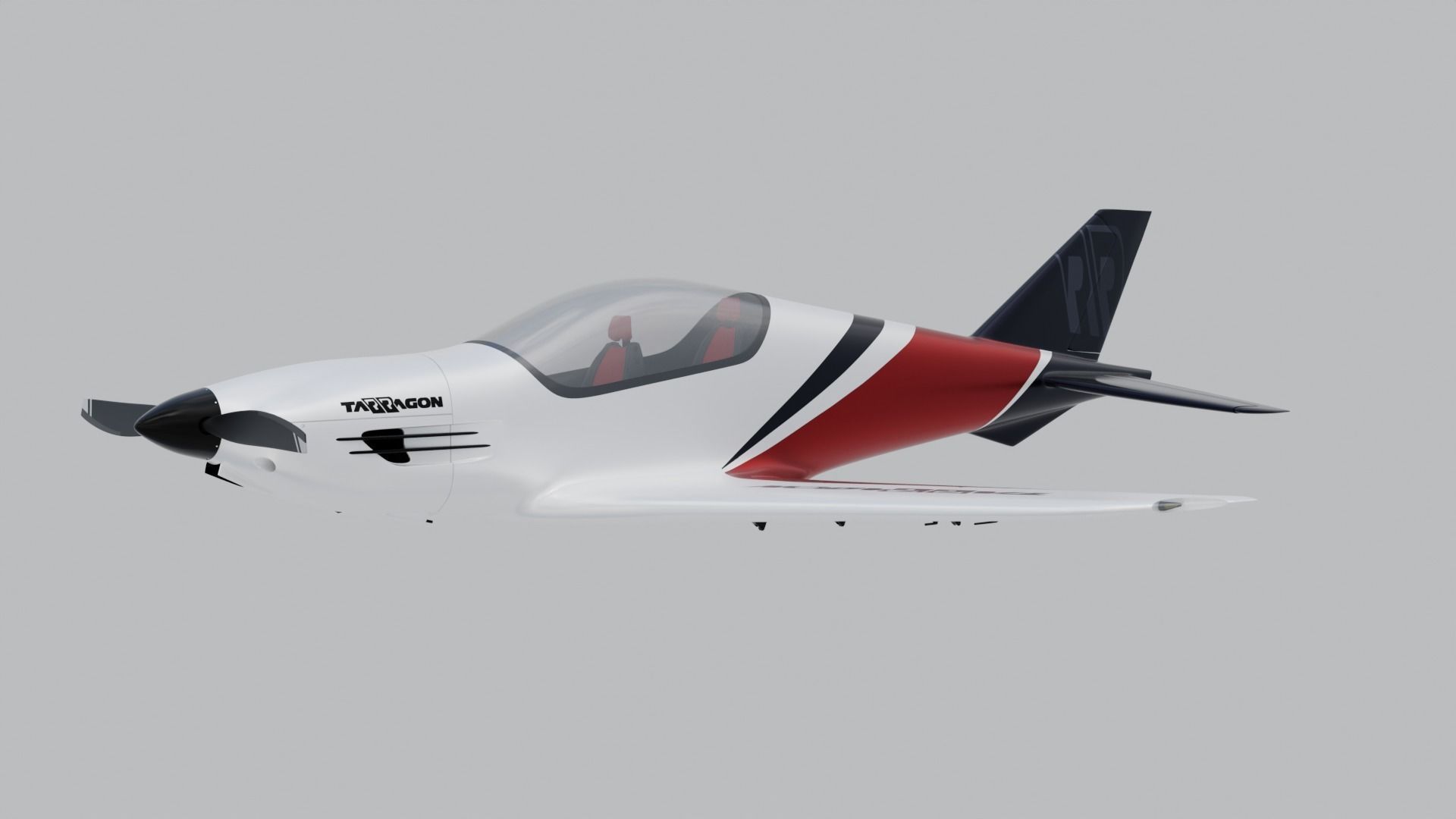 Airplane Pelegrin Tarragon 3D model_1