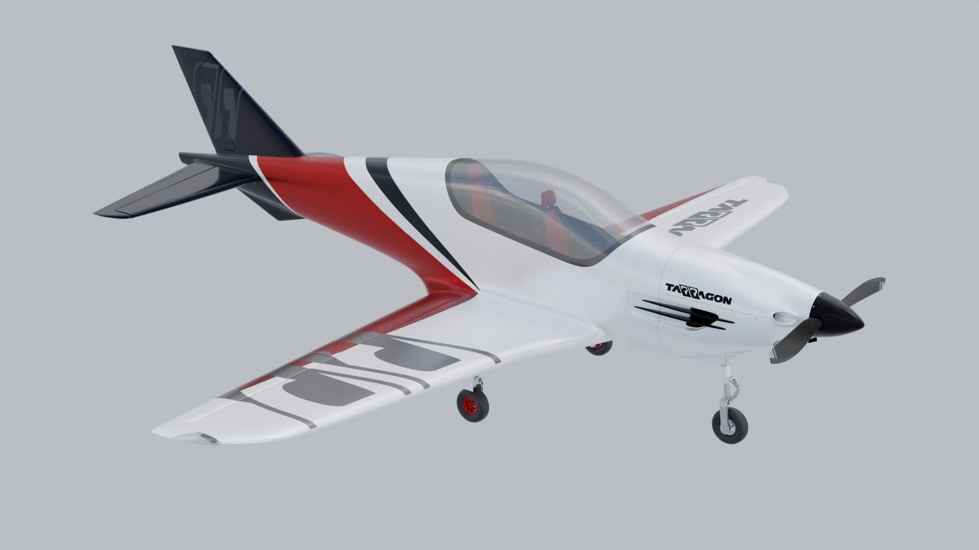 Airplane Pelegrin Tarragon 3D model_2