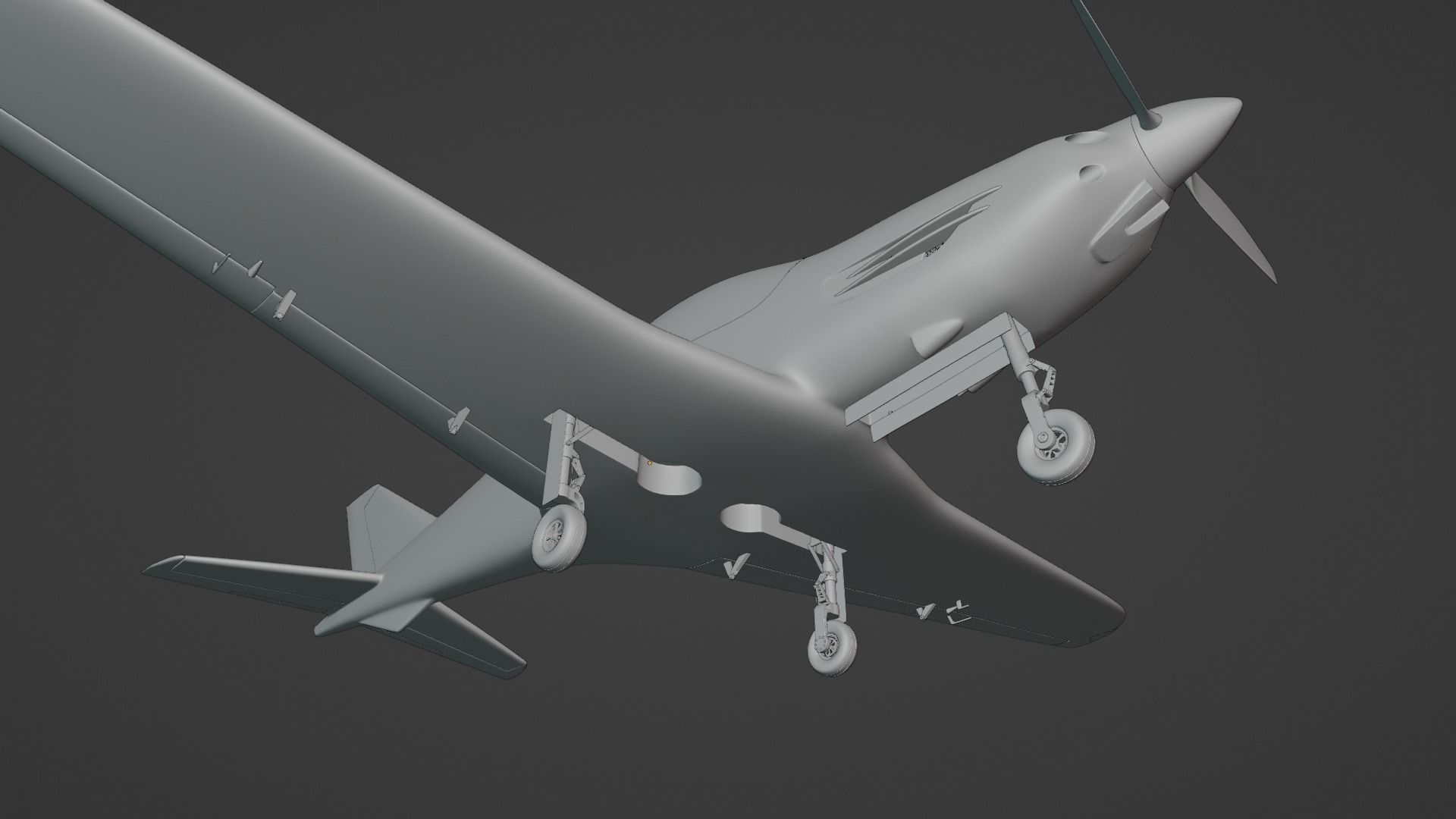 Airplane Pelegrin Tarragon 3D model_27