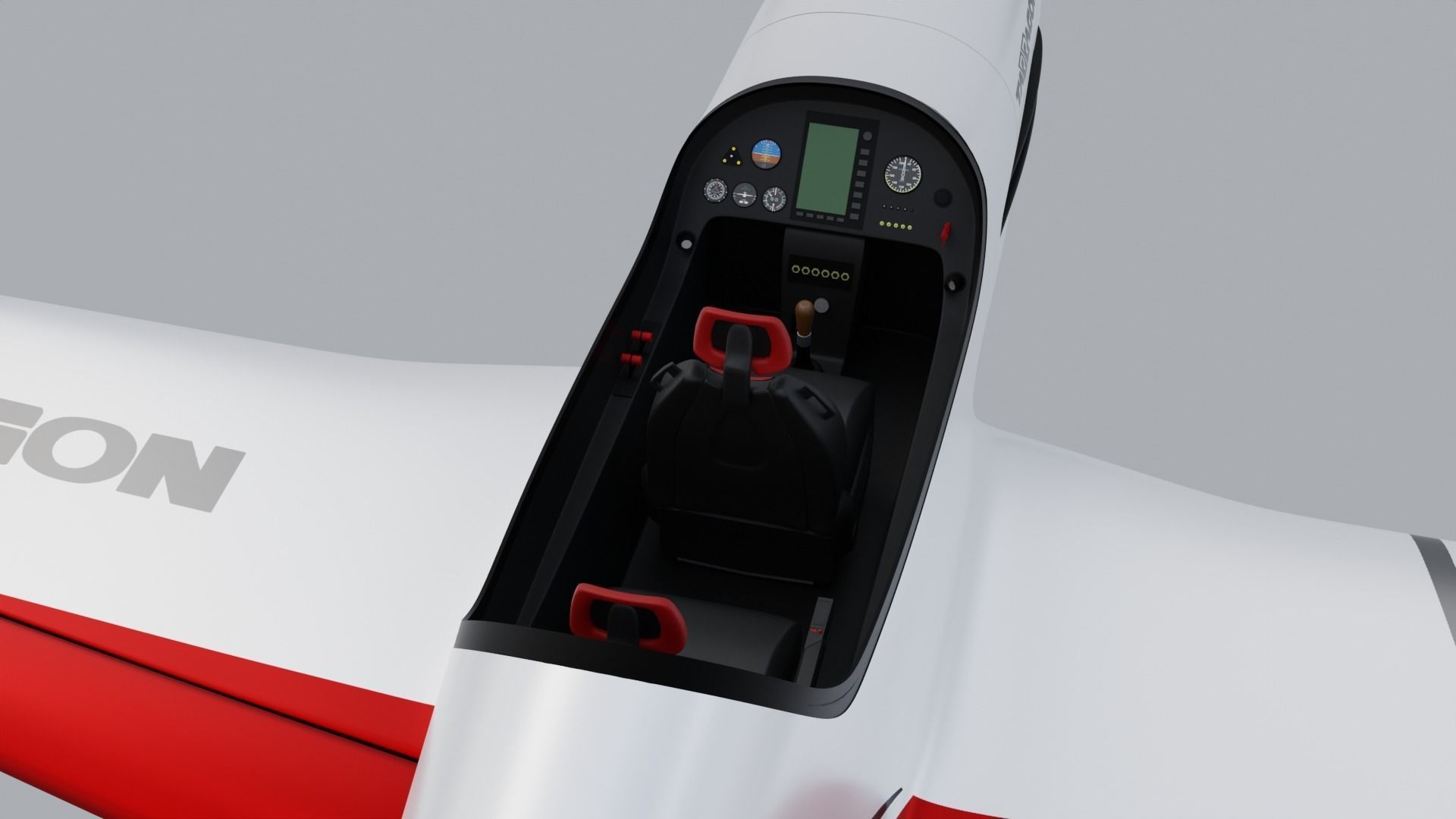 Airplane Pelegrin Tarragon 3D model_24
