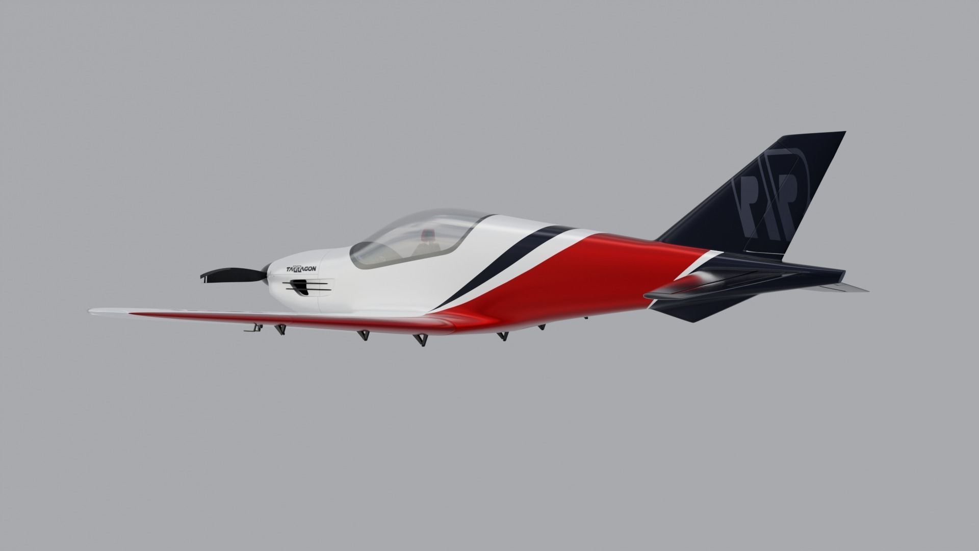 Airplane Pelegrin Tarragon 3D model_15