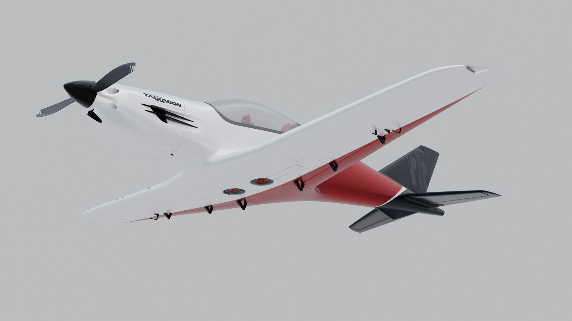 Airplane Pelegrin Tarragon 3D model_16