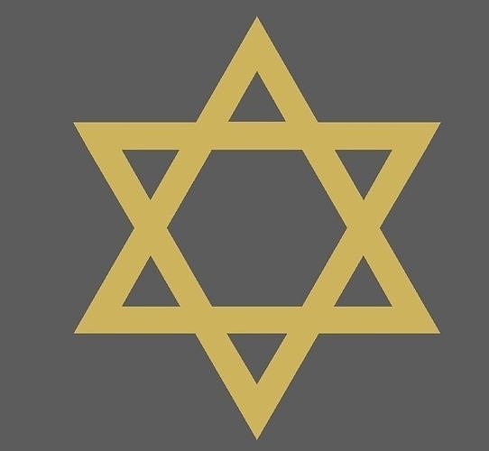 Jewish sign 3D model