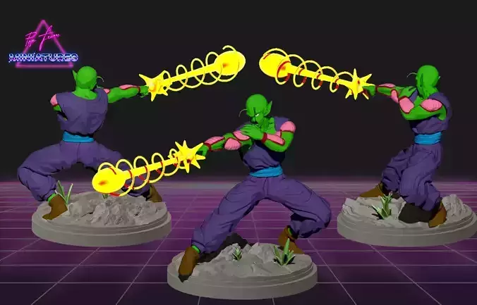 Piccolo miniature from Dragon Ball Z 3D print model