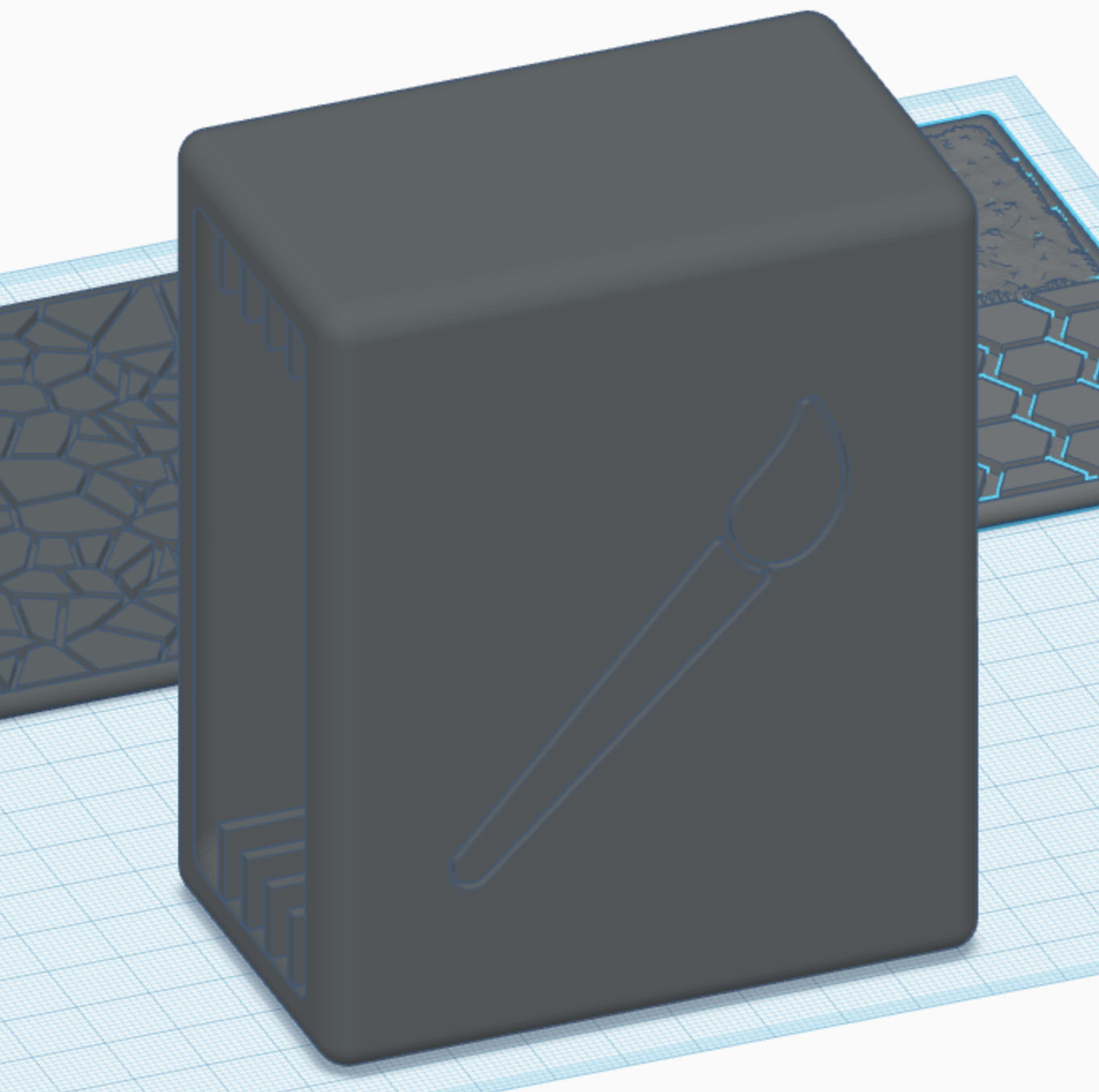 Drybrush Texture palettes with Storage 3D model 3D printable | CGTrader