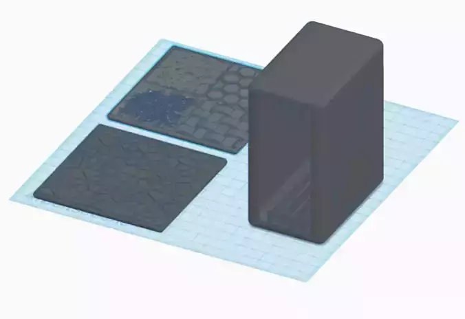 Drybrush Texture palettes with Storage 3D print model