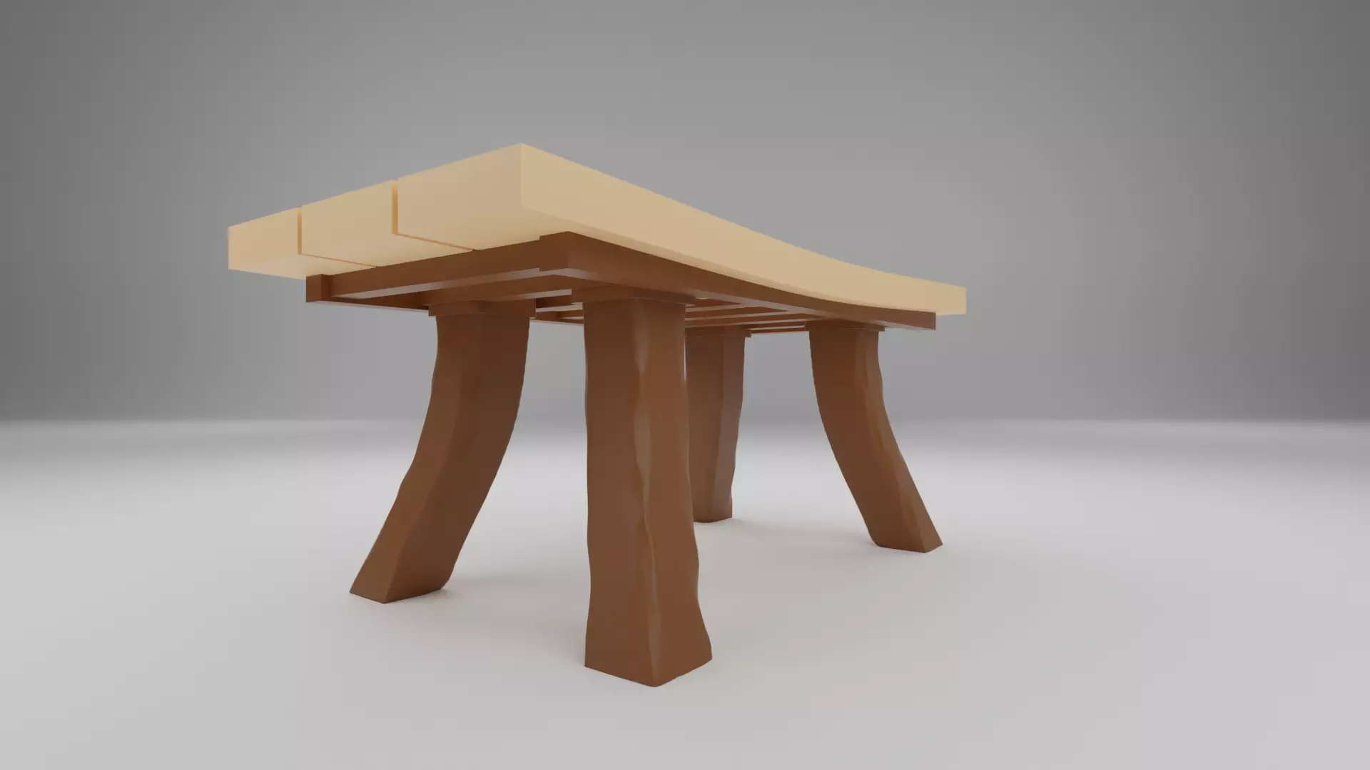 Wooden Table 3D print model
