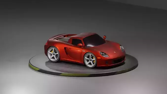 Toon Porsche Carrera GT 3D print model