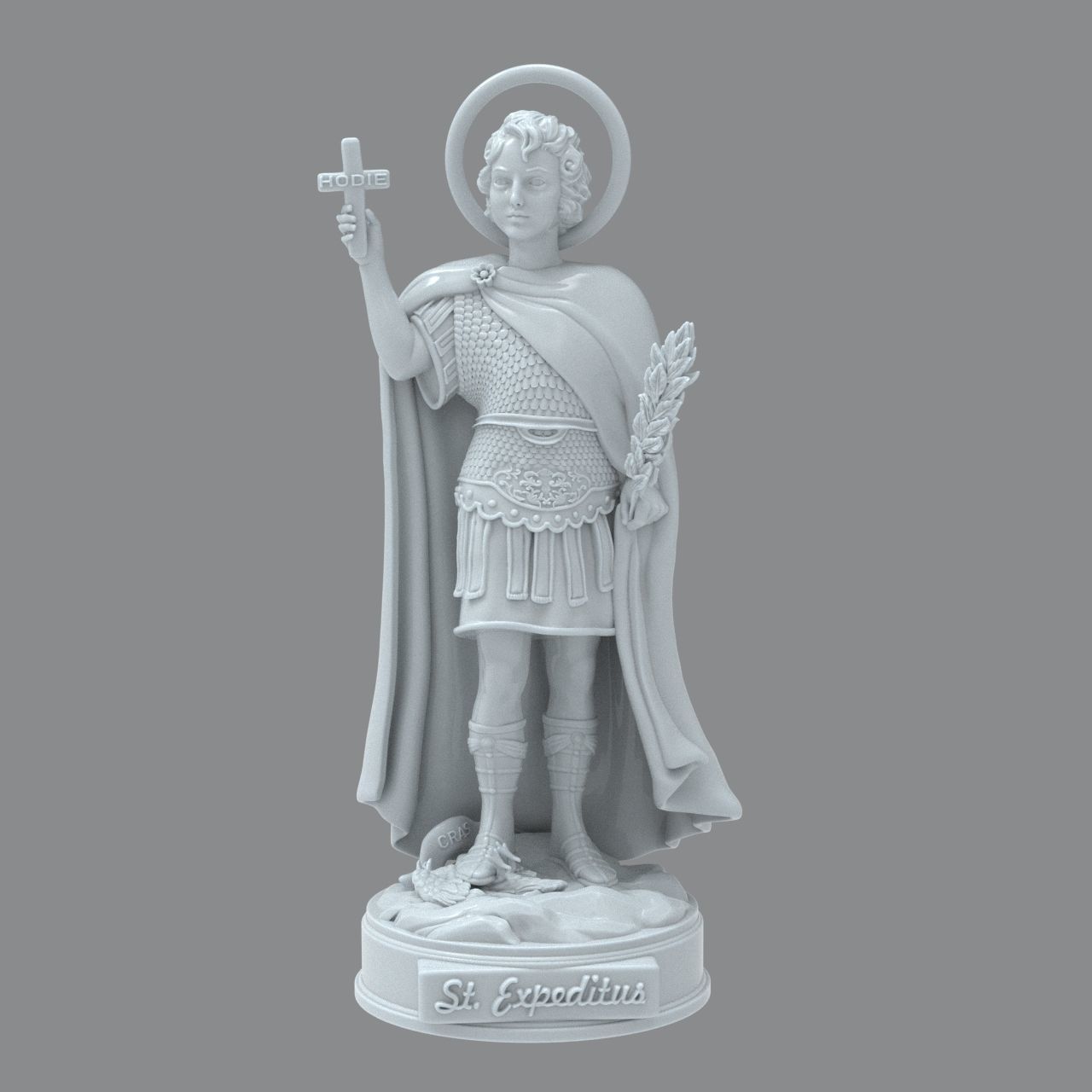 Saint Expeditus 3D model 3D printable | CGTrader
