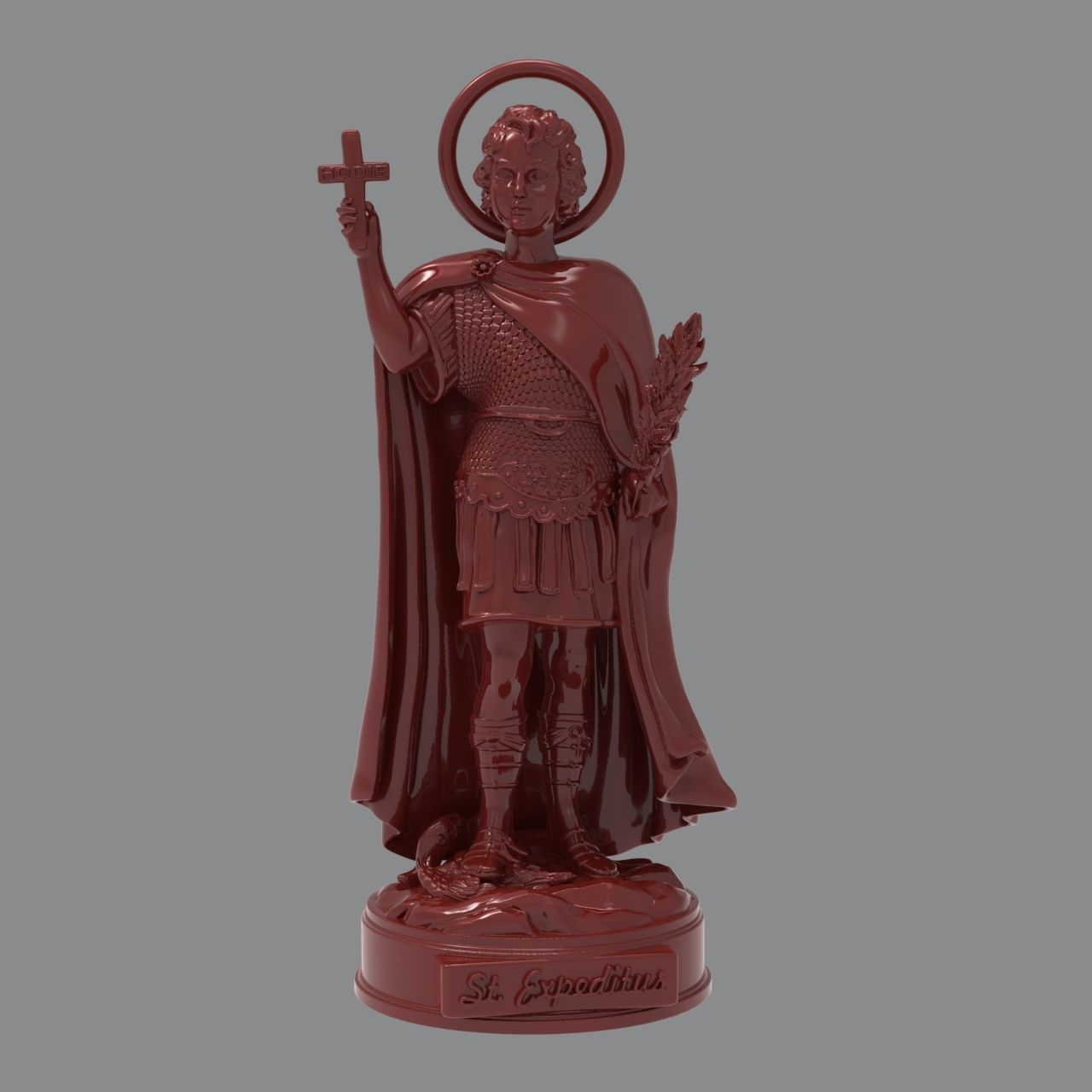 Saint Expeditus 3D model 3D printable | CGTrader