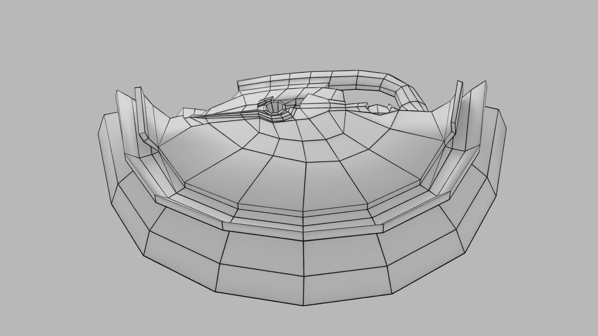 Human trilaminar embryo 3 Weeks Low-poly 3D model_69