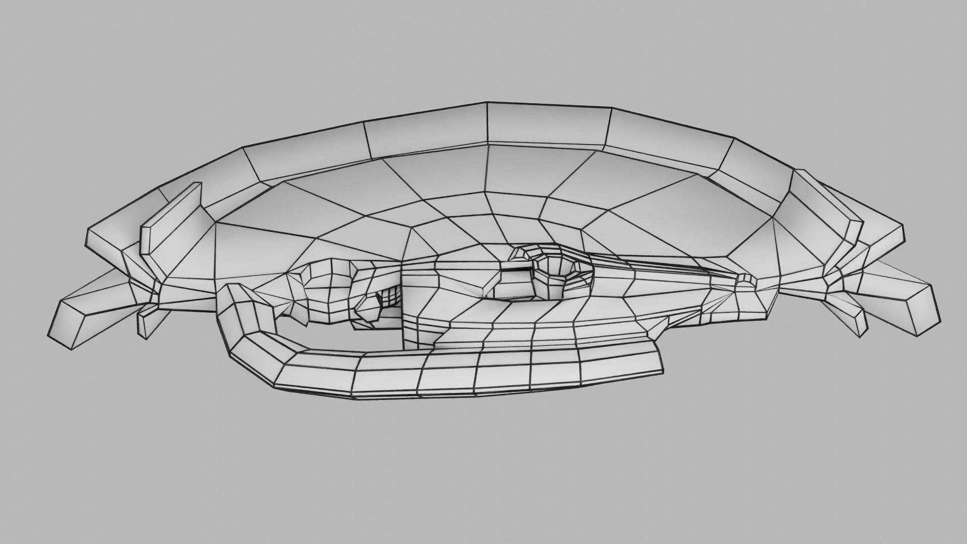 Human trilaminar embryo 3 Weeks Low-poly 3D model_92