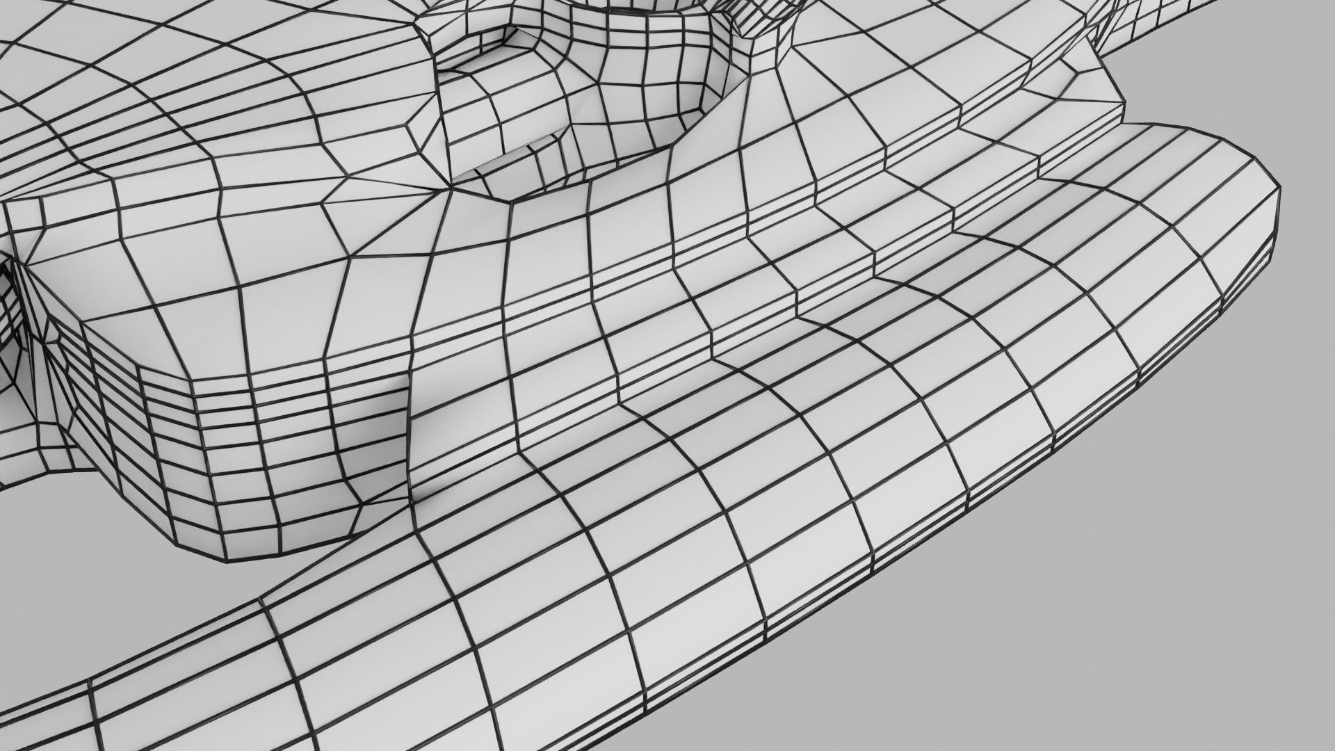 Human trilaminar embryo 3 Weeks Low-poly 3D model_75