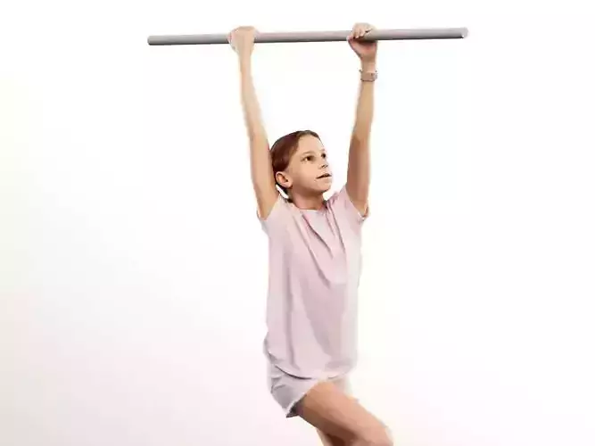 Maggie 14446 -  Girl Playing On Climbing Frame