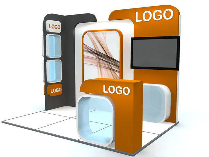 Exhibition Stand - ST0013 3D model