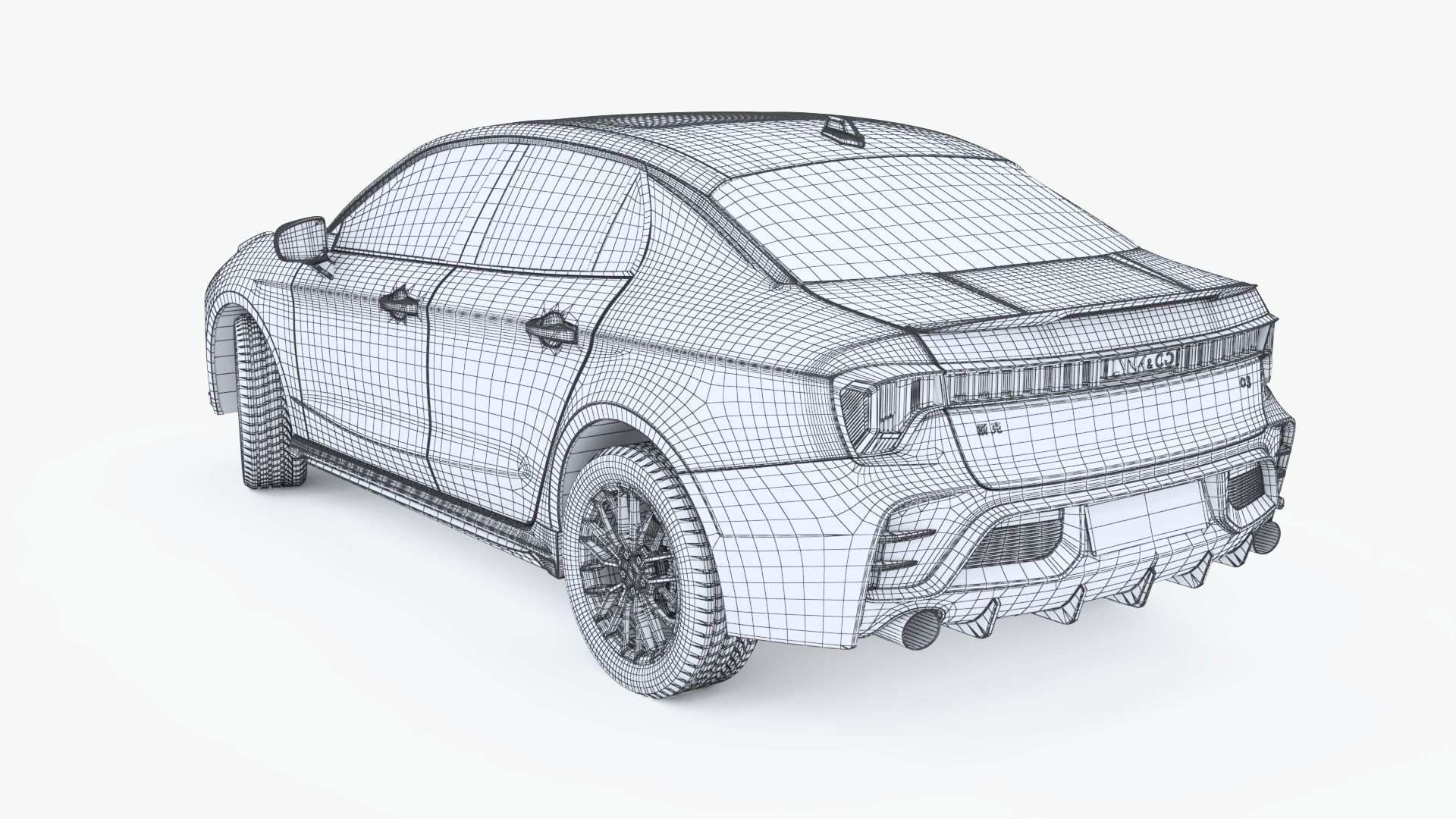 2023 Lynkco03  Low-poly 3D model_12