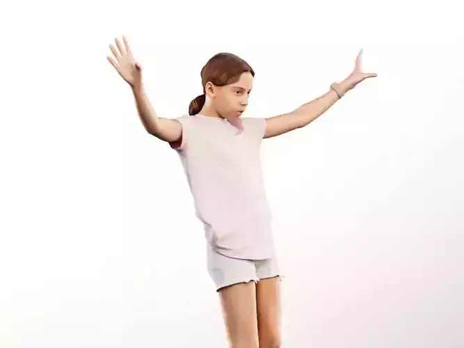 Maggie 14445 - Balancing Girl In Summer Clothing