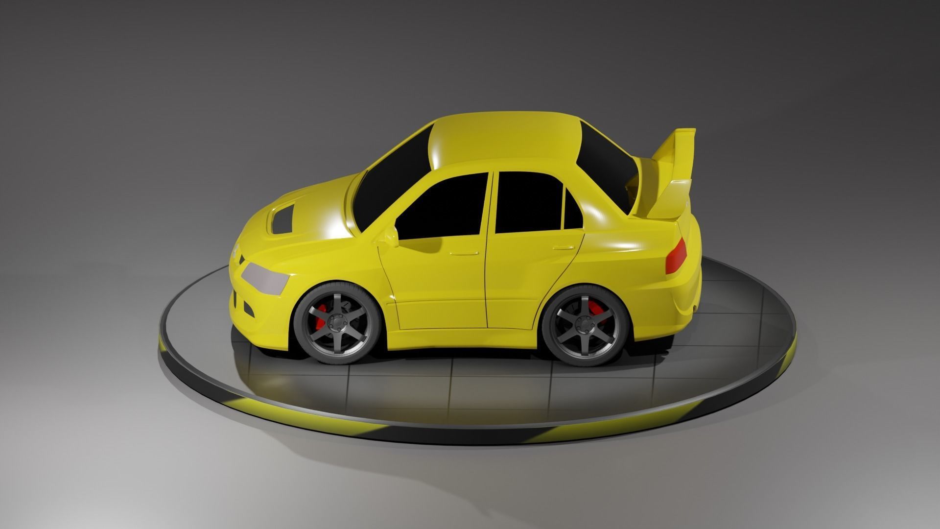 Toon Mitsubishi Lancer Evolution 8 3D print model_3
