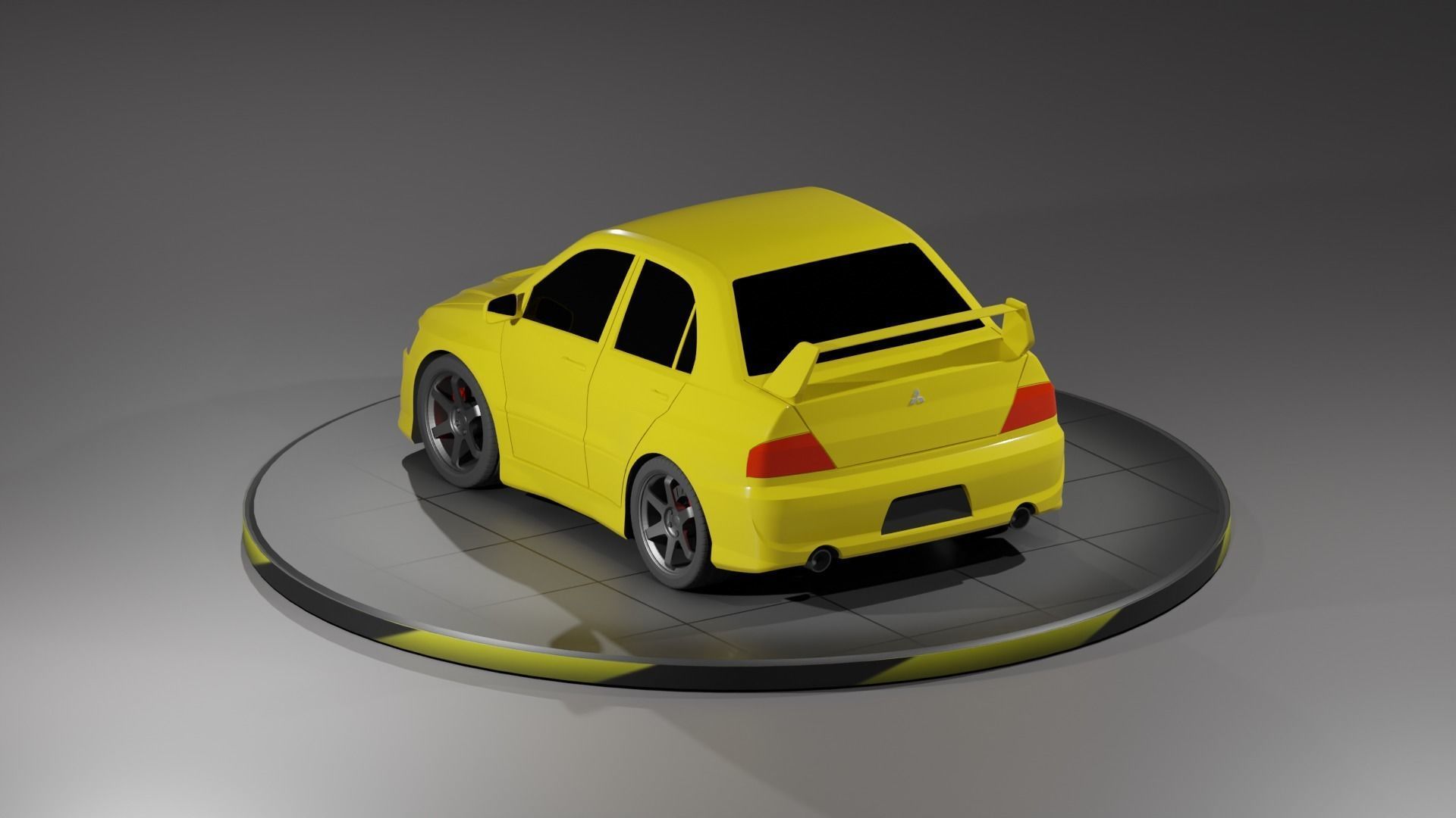 Toon Mitsubishi Lancer Evolution 8 3D print model_4