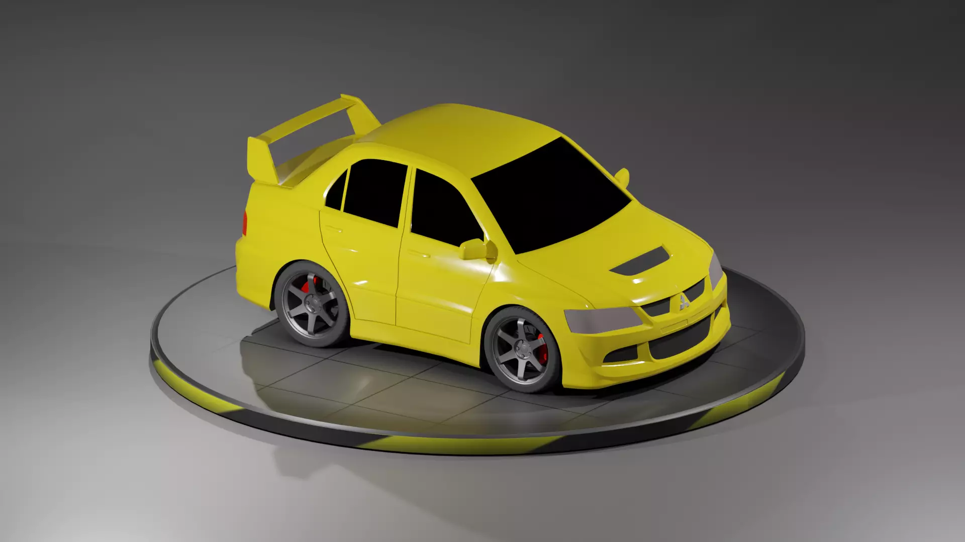 Toon Mitsubishi Lancer Evolution 8 3D print model_0