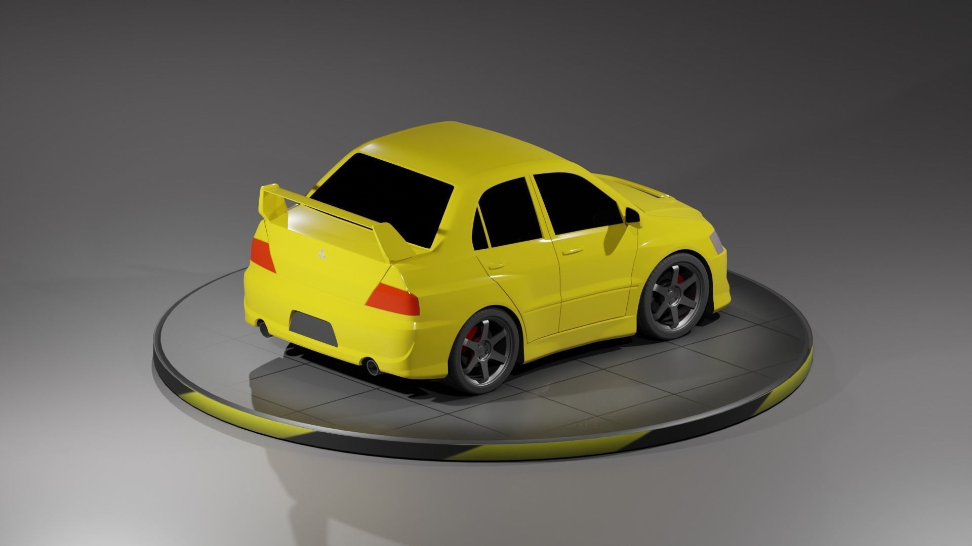 Toon Mitsubishi Lancer Evolution 8 3D print model_2