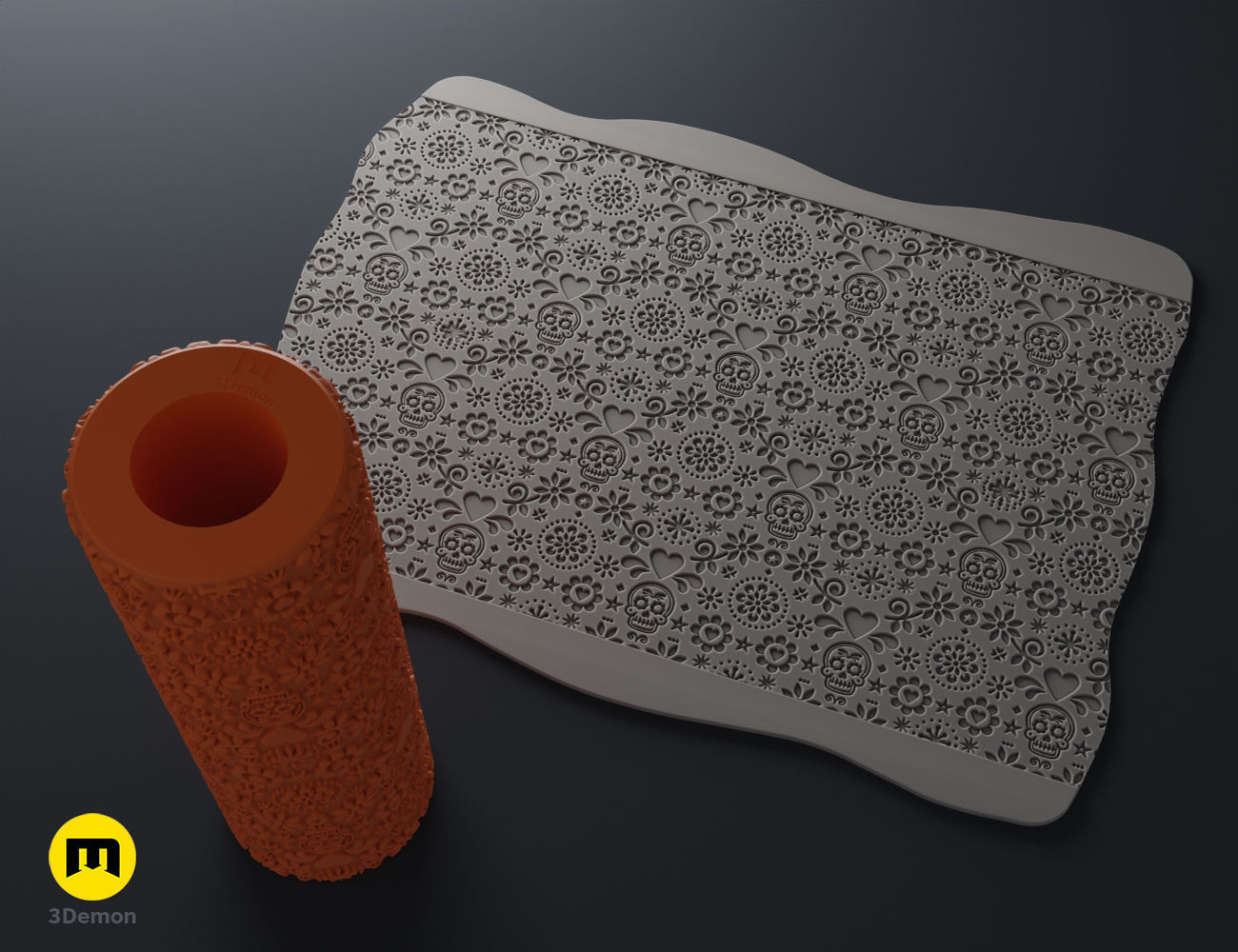 Halloween Stamp Wheels and Rollers 3D print model_21