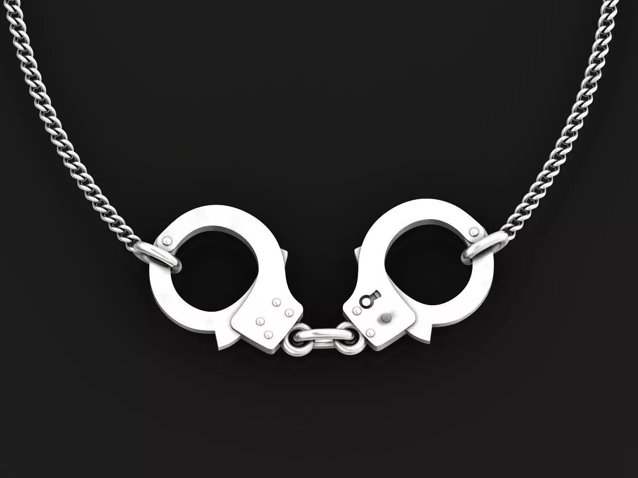 pendant handcuffs police toy 963 3D print model